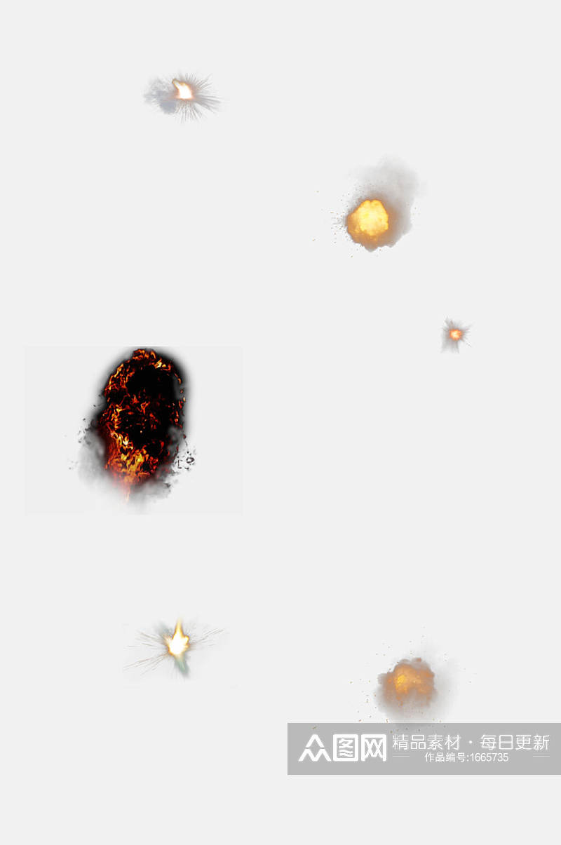 爆炸火花元素素材素材