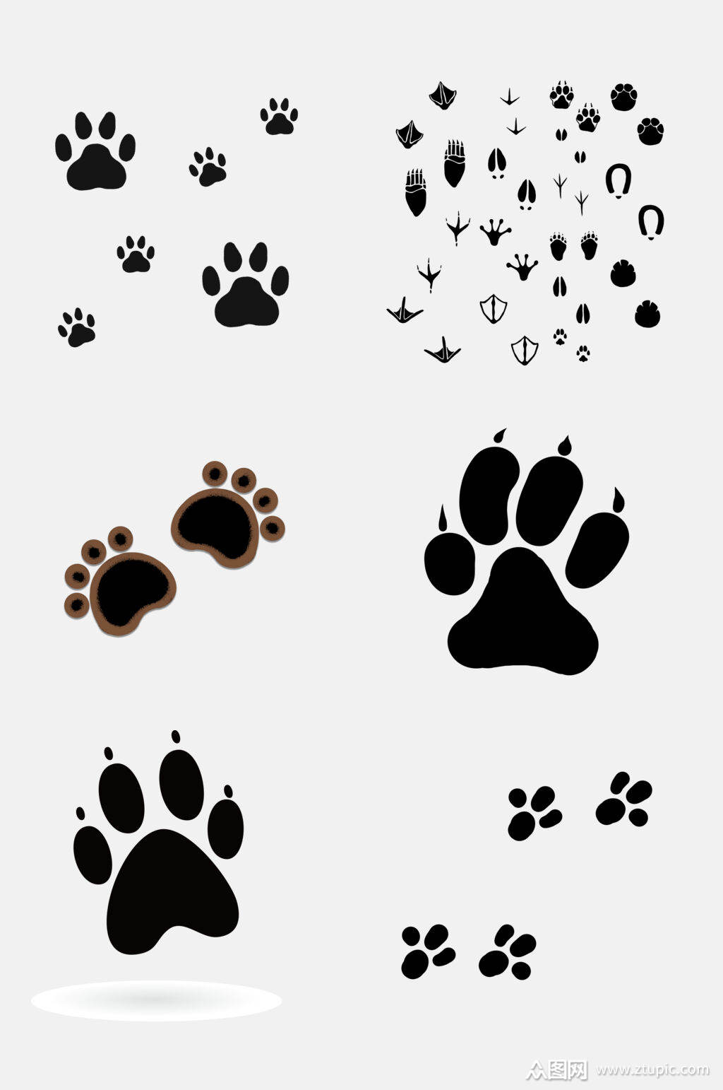 猫爪狗爪元素素材素材