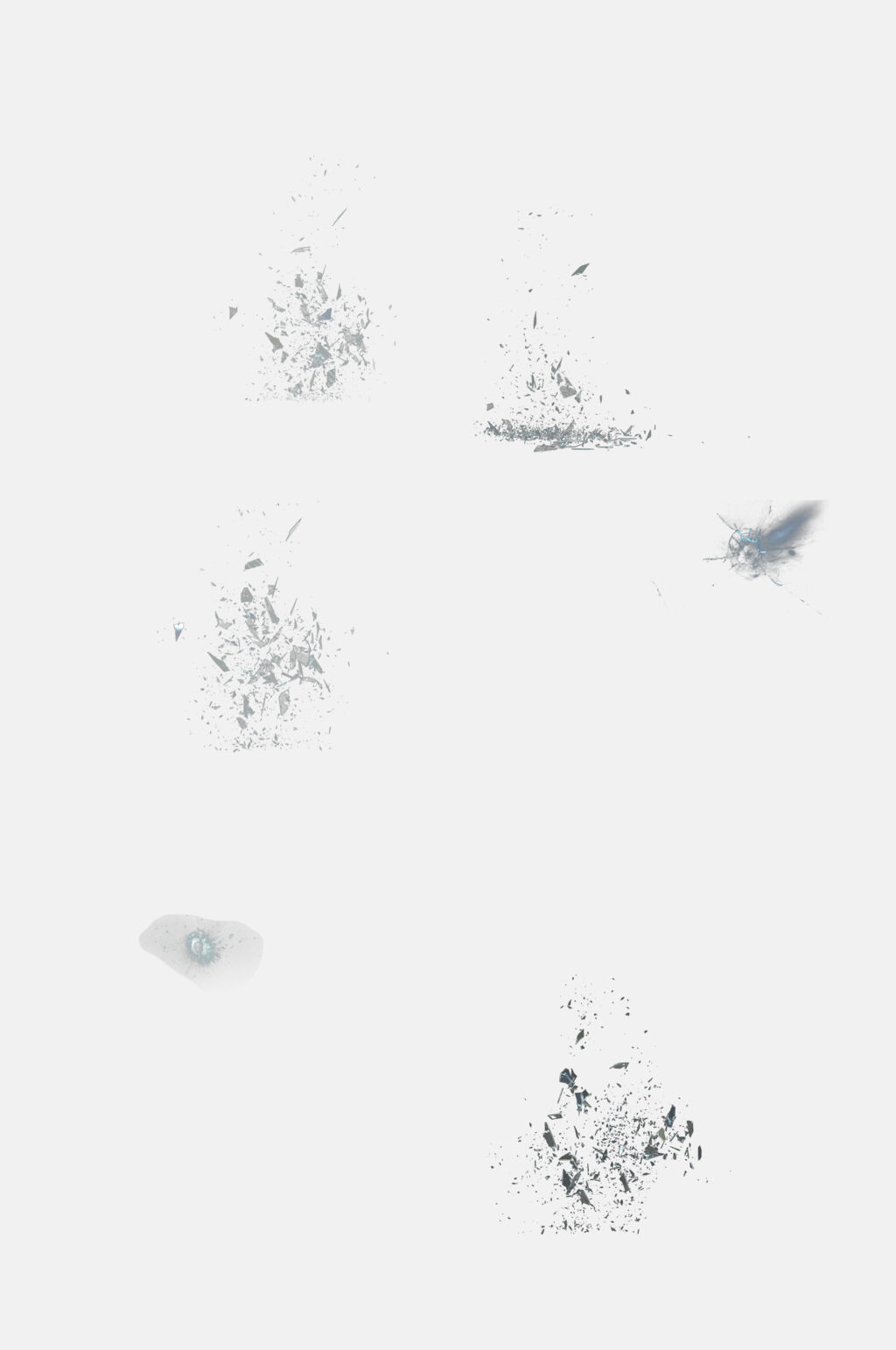 破碎的玻璃元素素材素材