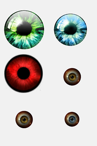 瞳孔眼球元素素材