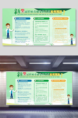 新冠肺炎知识专栏宣传海报