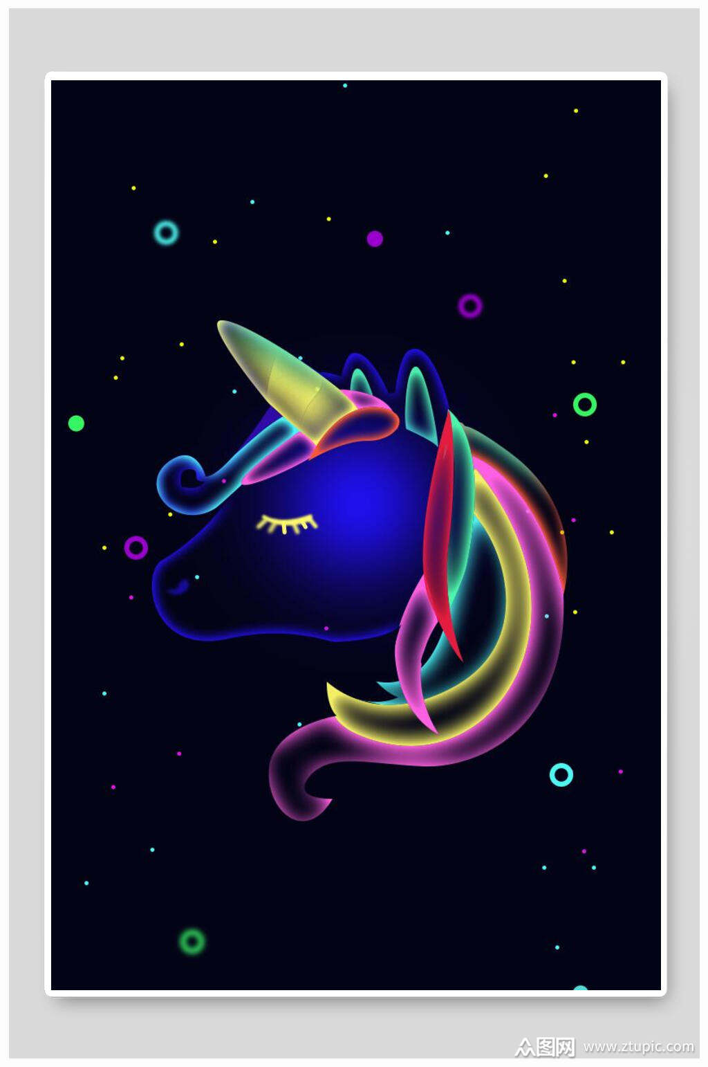 原创独角兽创意海报设计