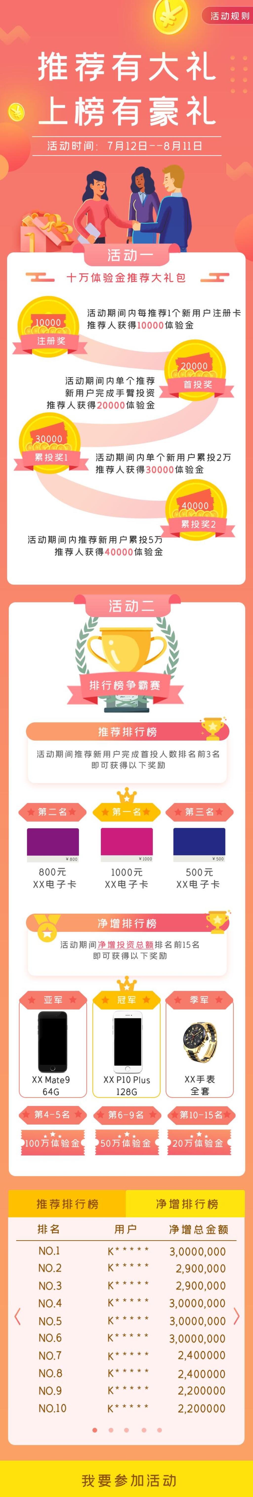 推荐有大礼上榜有好礼手机长图素材