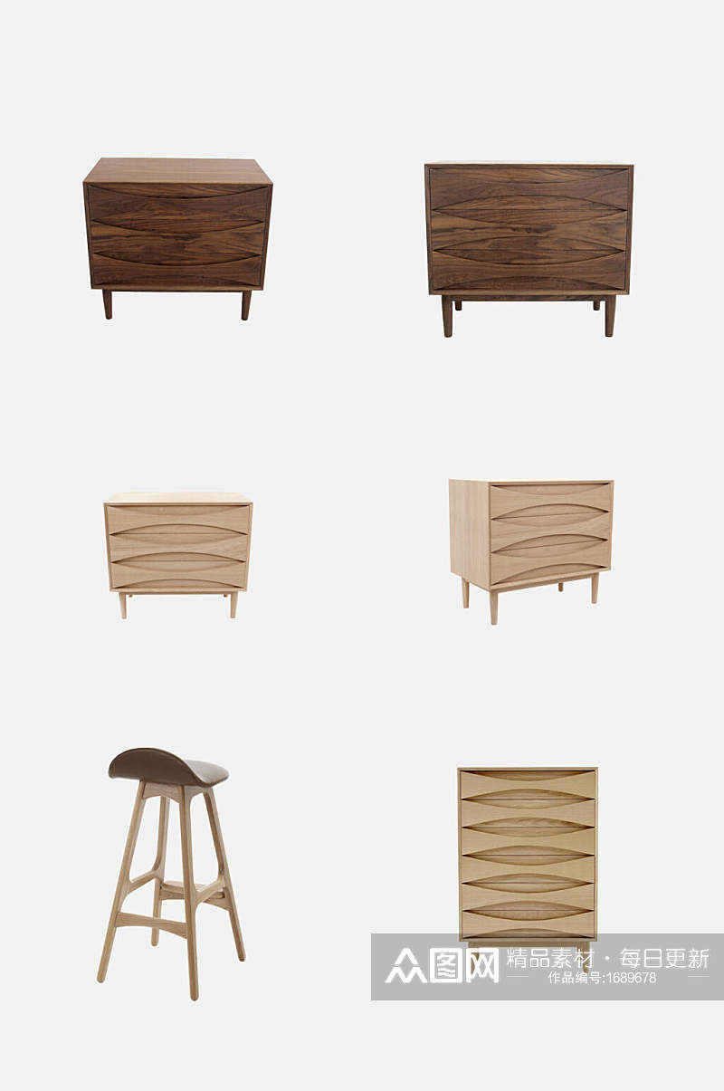 实木柜子椅子沙发免扣元素素材