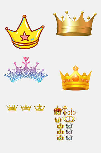 皇冠图标元素素材
