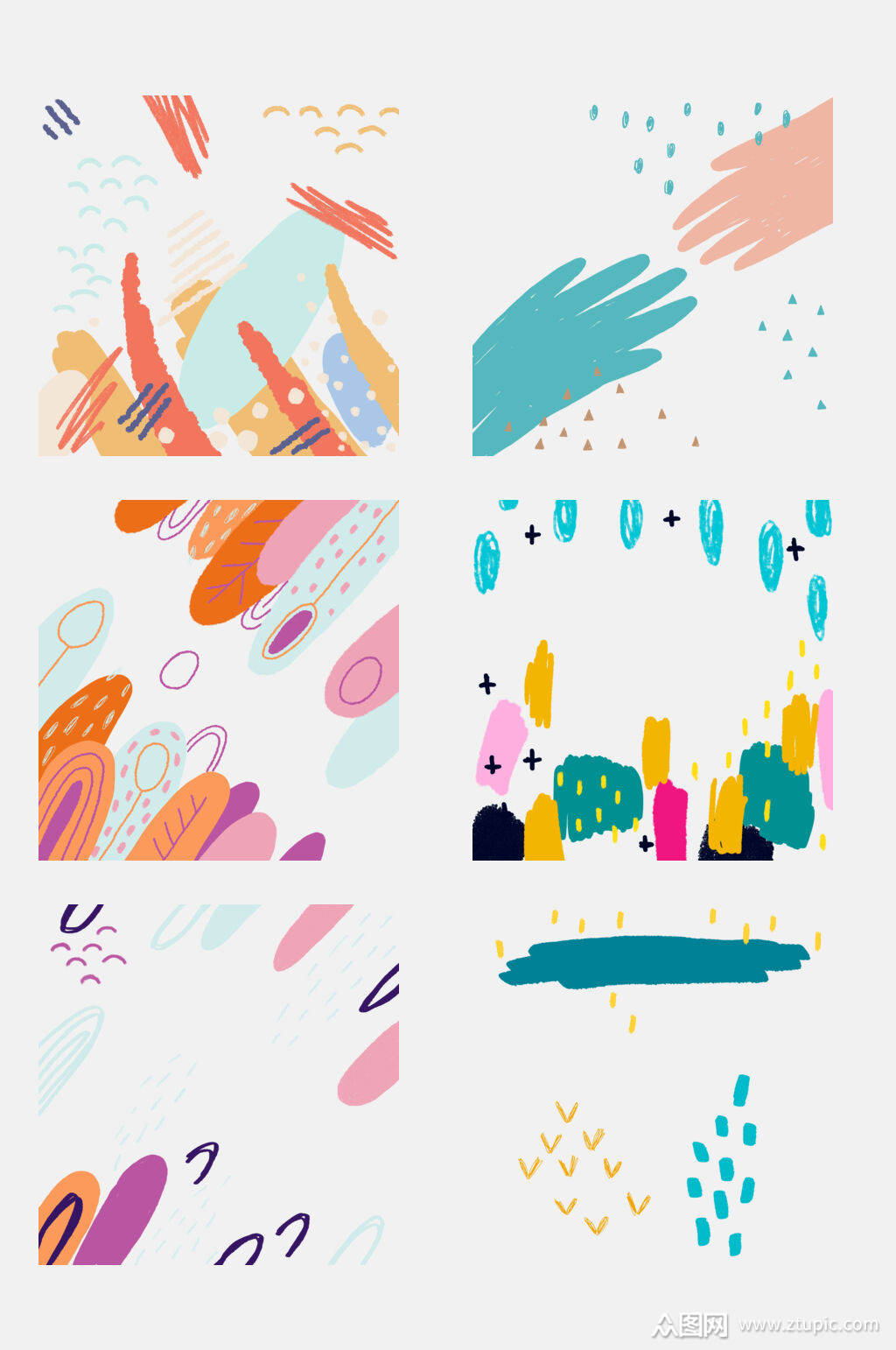 涂鸦背景元素素材素材