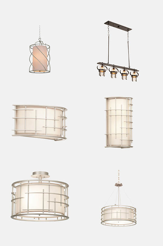 中式灯具免抠元素素材