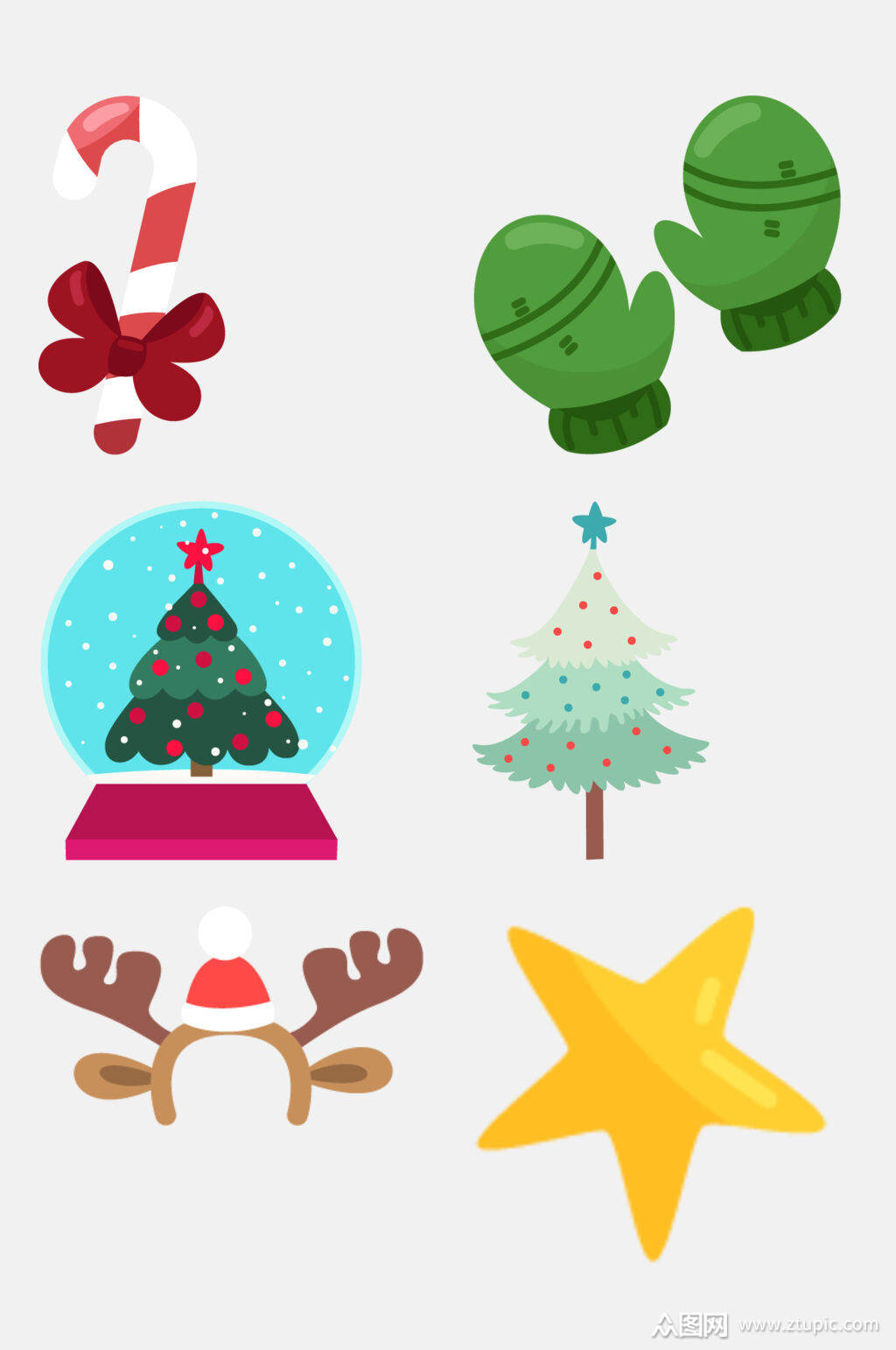卡通圣诞节元素素材