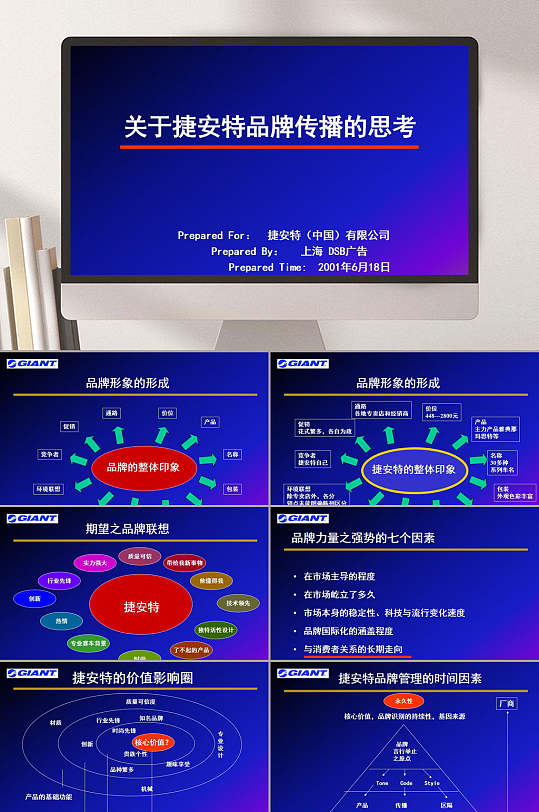 捷安特品牌传播达彼思PPT