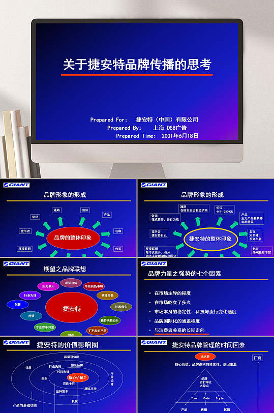 捷安特品牌传播推广梅高PPT模板