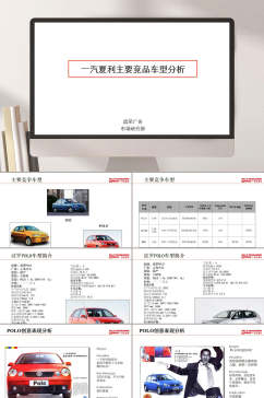 一汽夏利主要竞品车型分析报告PPT模板
