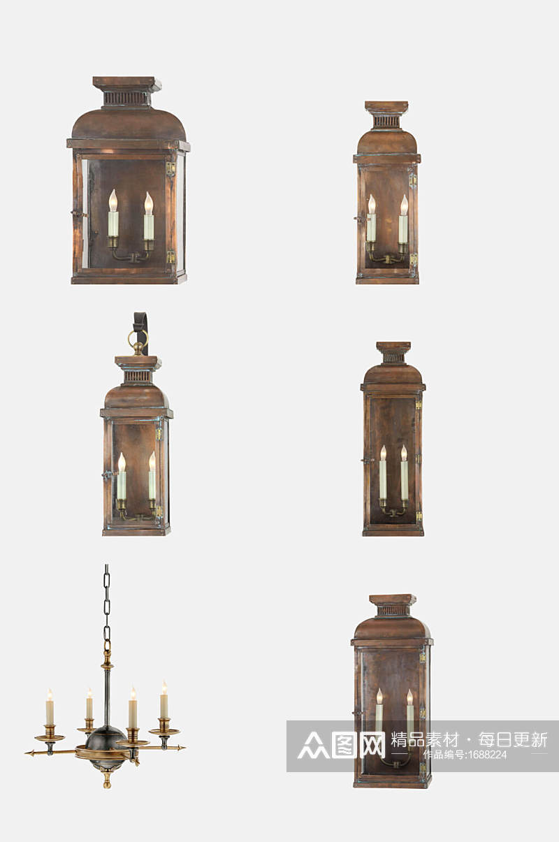 吊灯台灯射灯筒灯免抠元素素材素材