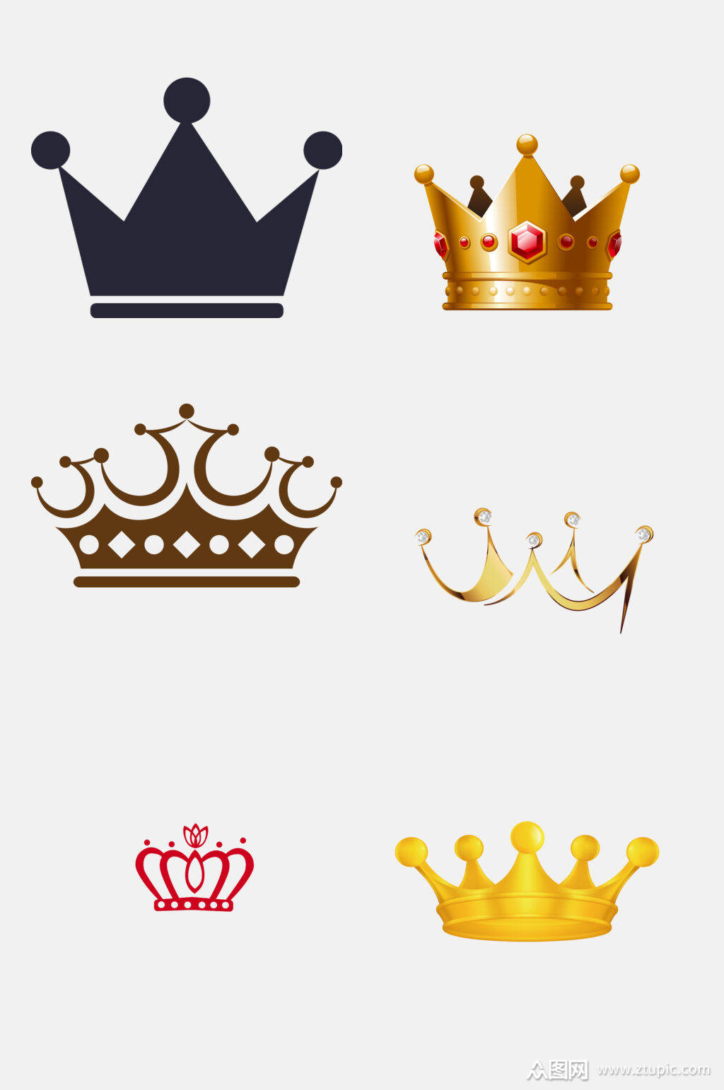 皇冠图标元素素材
