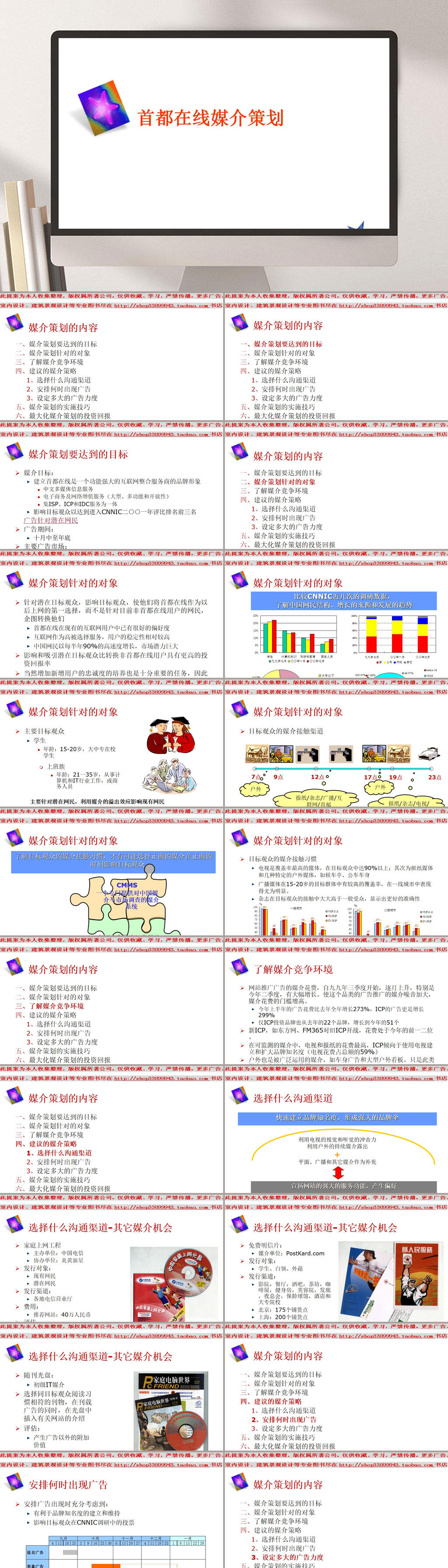 首都在线媒介策划PPT素材