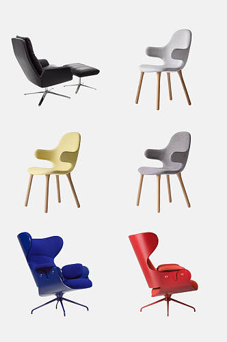 欧式唯美椅子沙发免扣元素素材