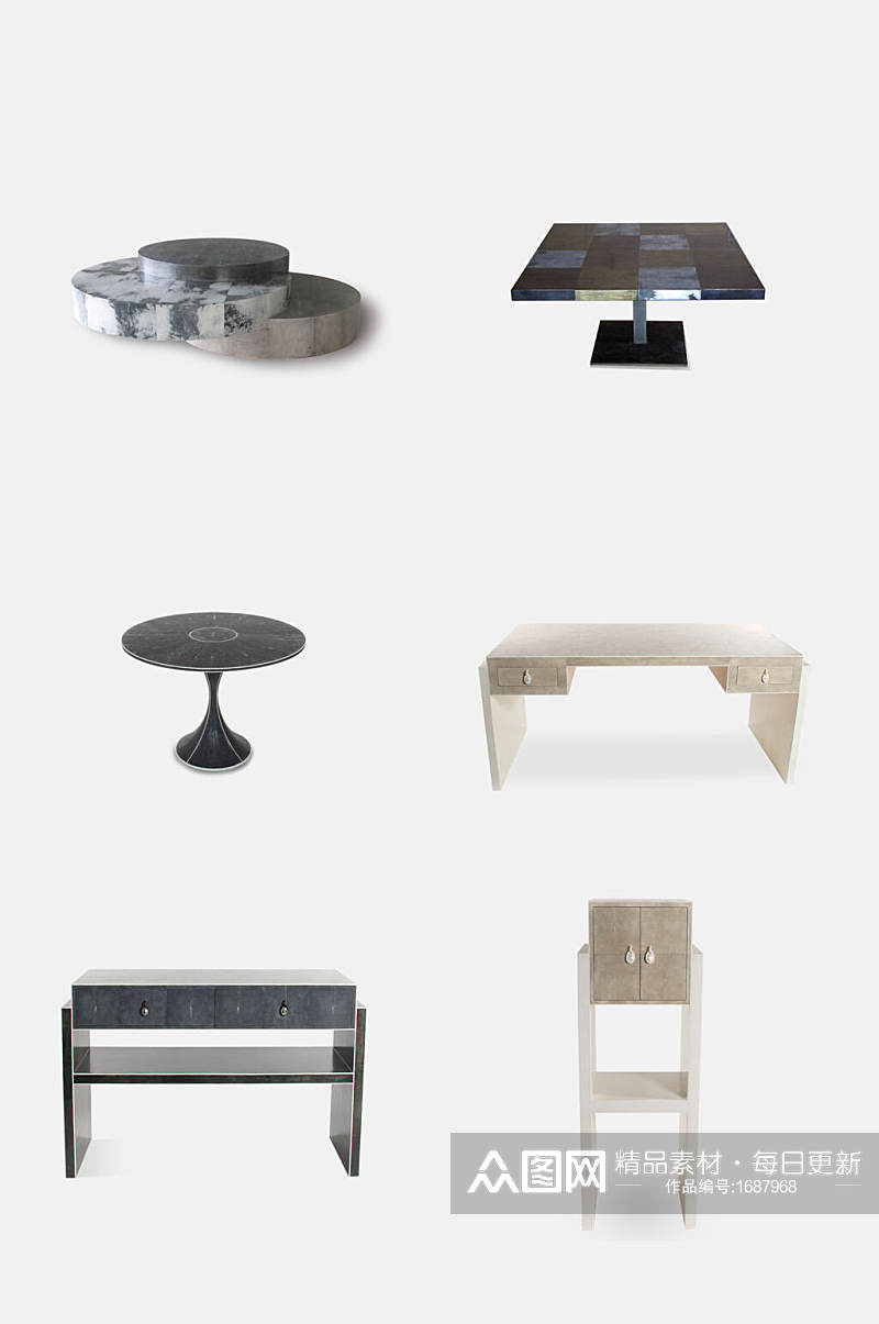 后现代板凳沙发茶几元素素材素材