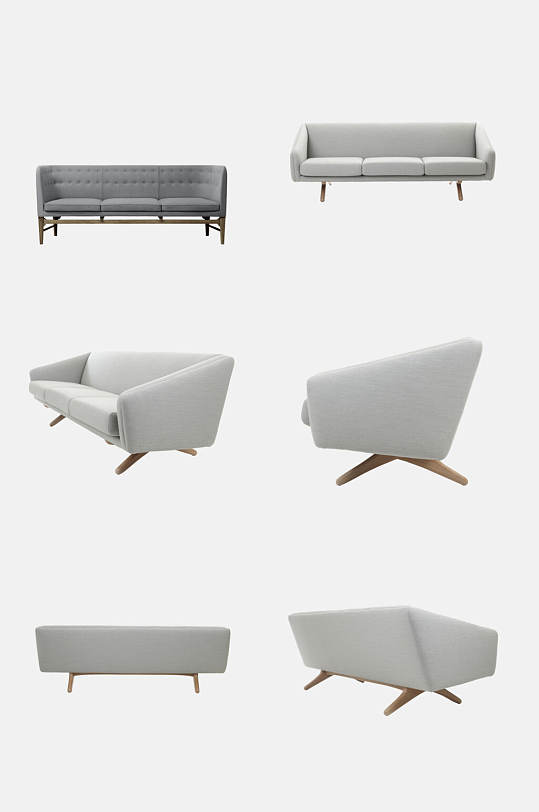 白色椅子沙发免扣元素素材