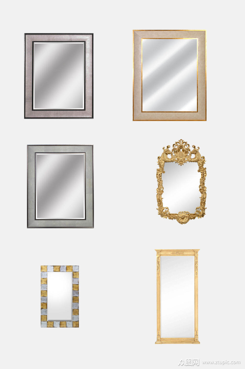 镜子免抠元素素材模板下载-编号1692934-众图网