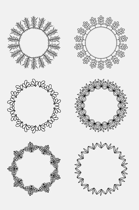中式时尚免扣圆形底纹纹理