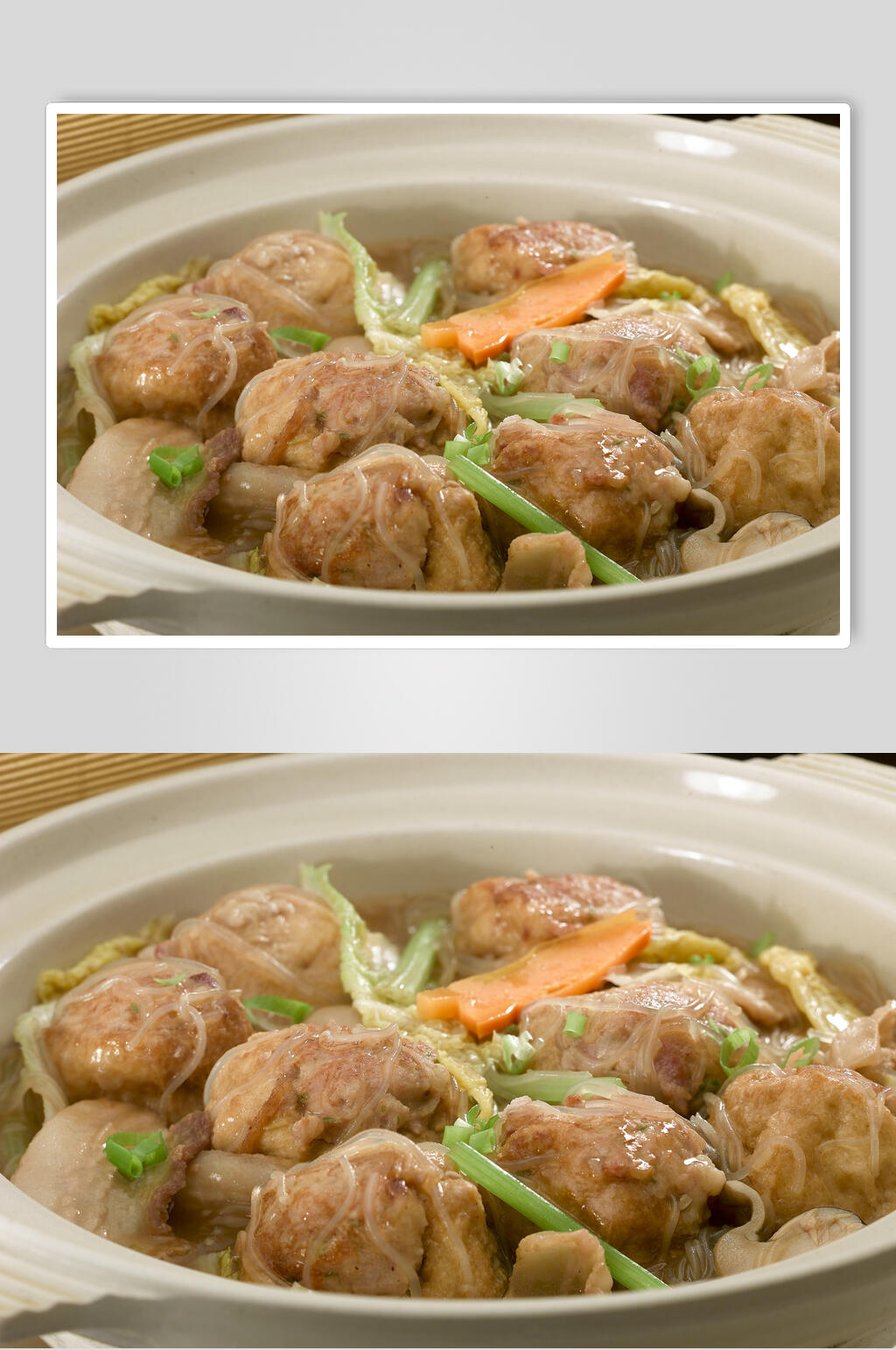 酿油豆腐粉丝煲高清图片素材