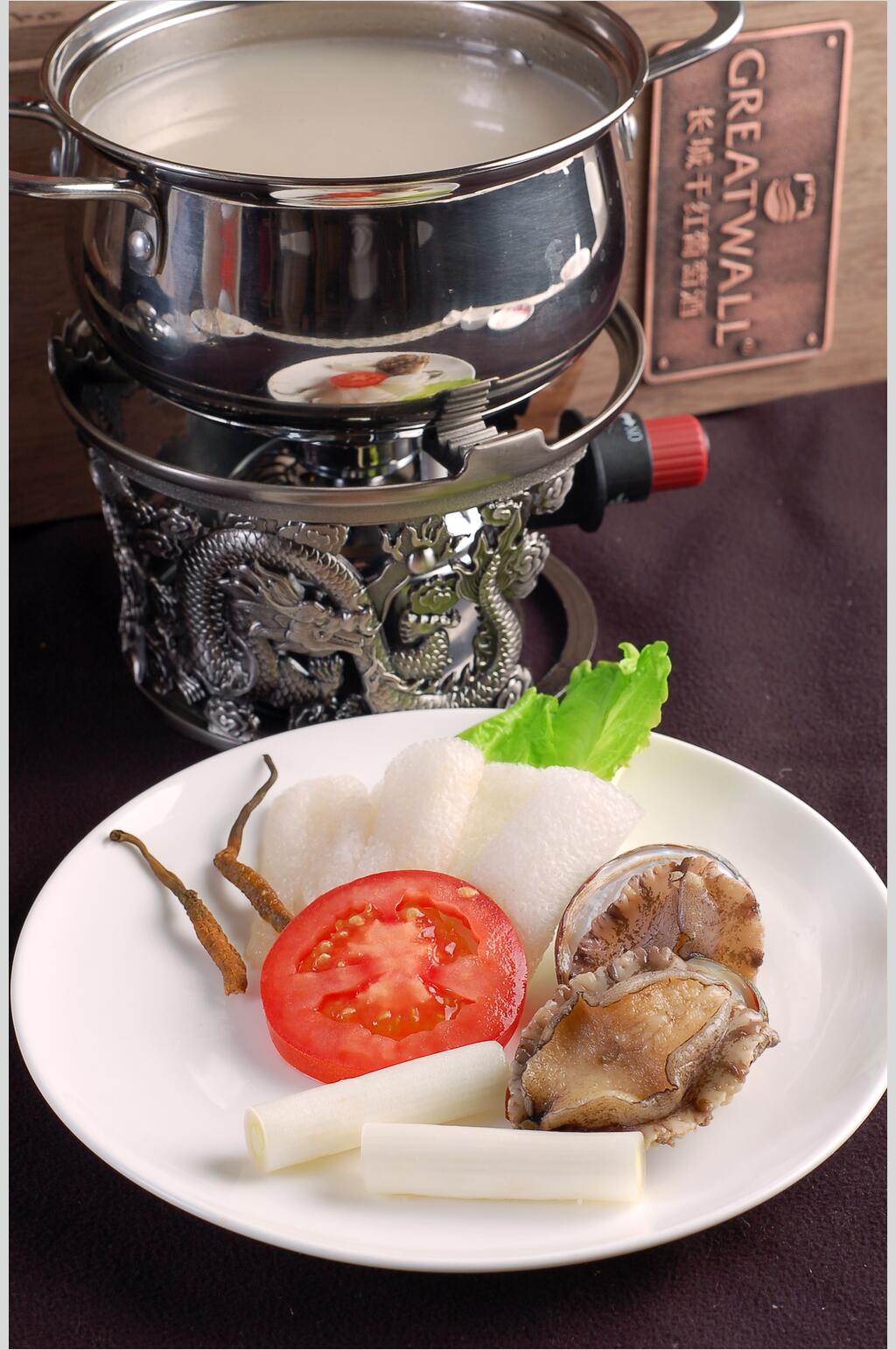 番茄鲍鱼虫草锅底高清图片素材