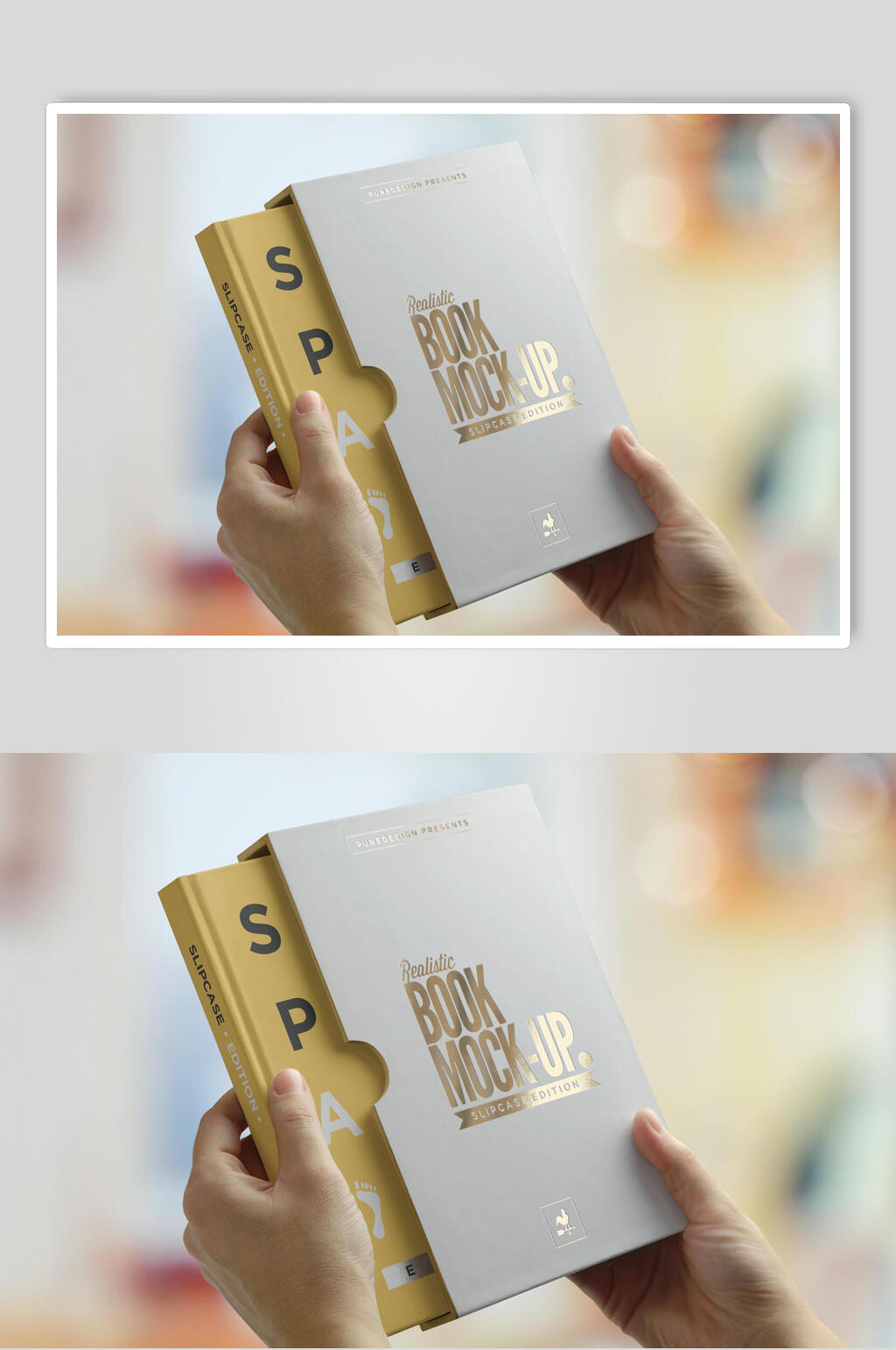 高级精装书籍画册样机效果图素材