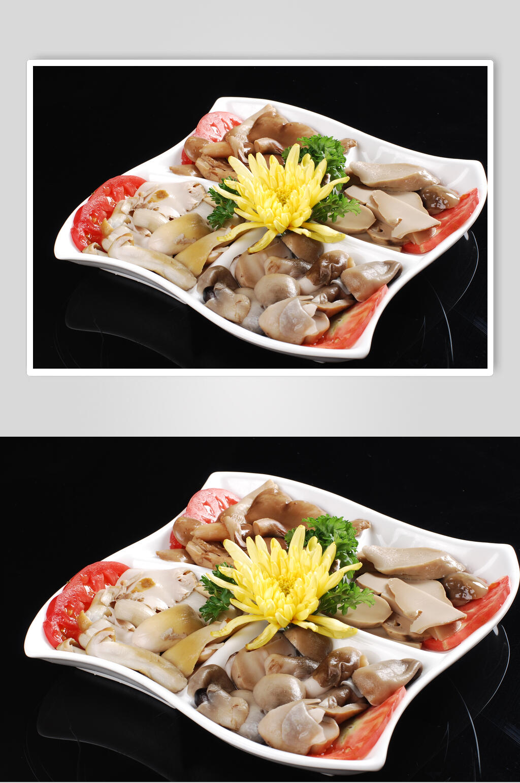 野菌拼盘美食高清图片素材