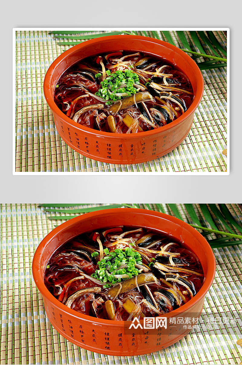 鳝鱼粉丝砂锅煲高清图片素材