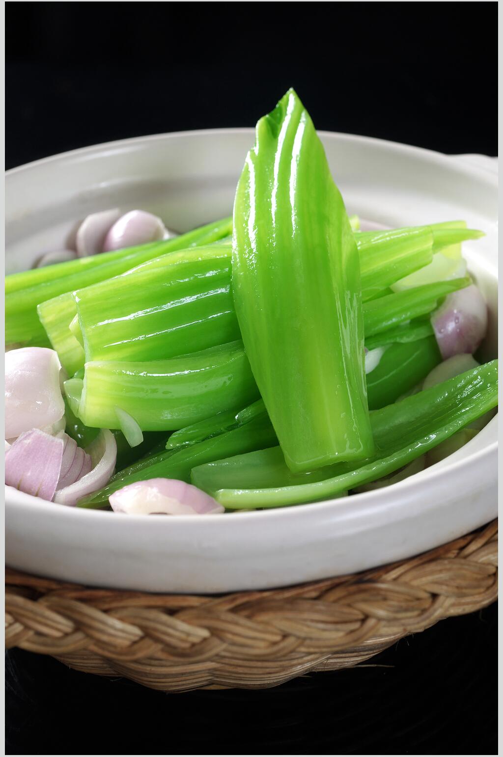 生啫芥菜高清图片素材