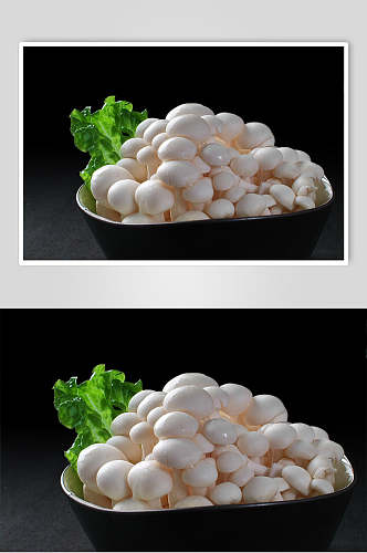 菇类美食摆盘高清图片