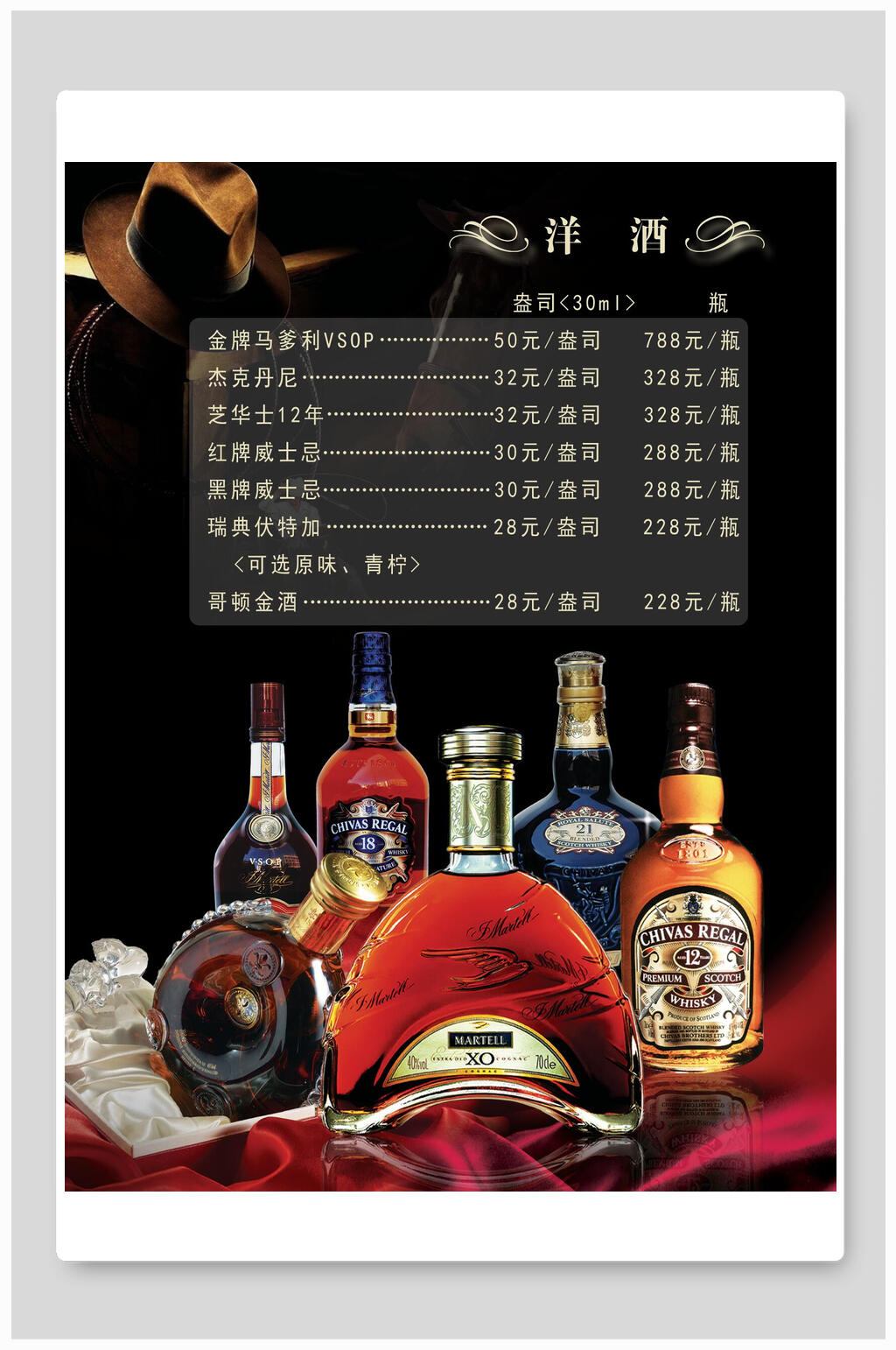 酒类洋酒威士忌海报素材