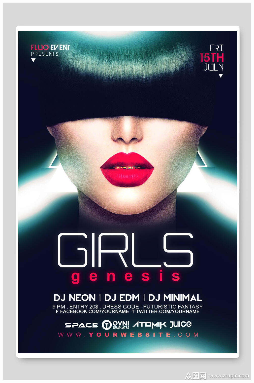 大气时尚人物创意海报素材