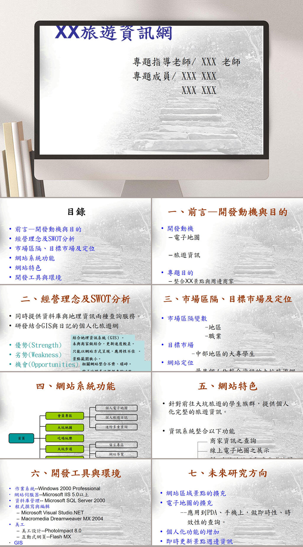 旅游资讯PPT模板素材