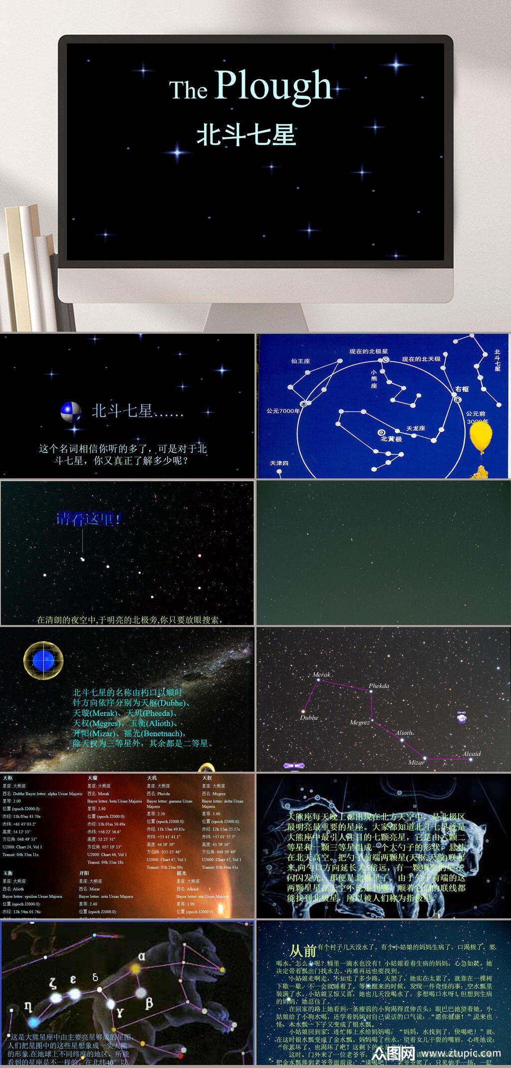 北斗七星ppt模板