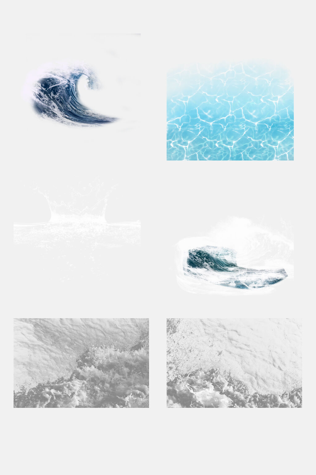 灰色海浪元素素材素材