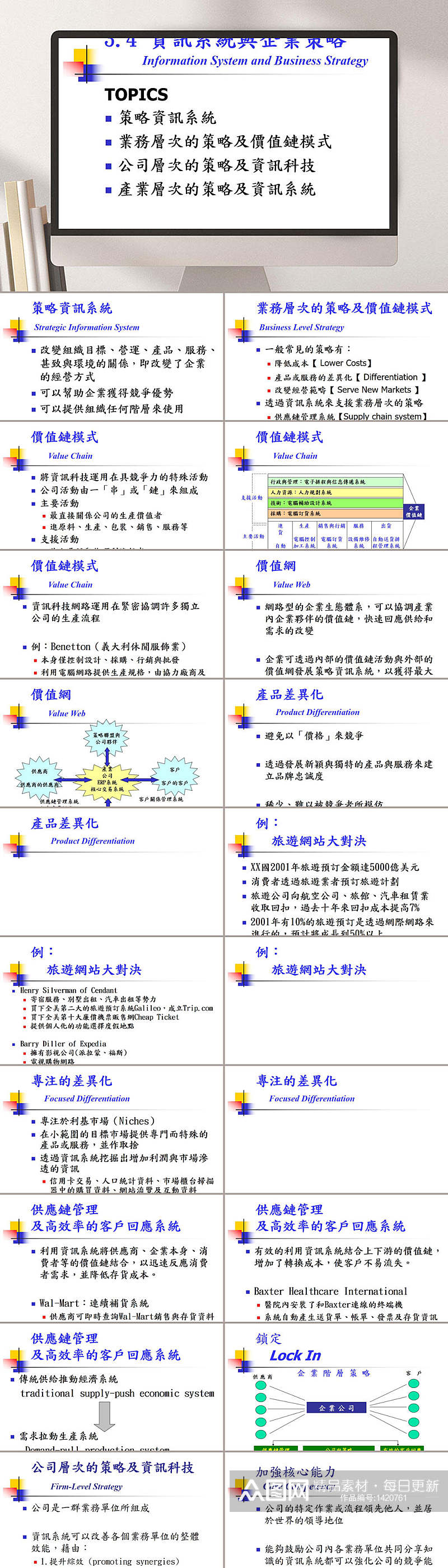 资讯企业PPT模板素材