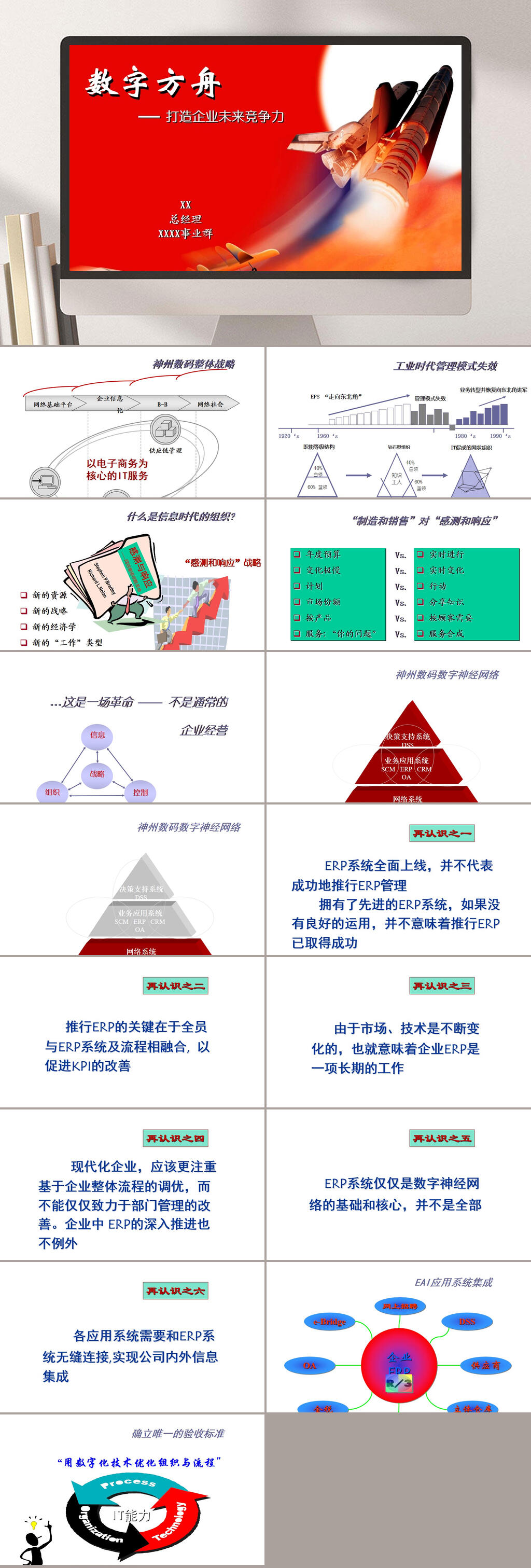 打造企业未来竞争力PPT模板素材