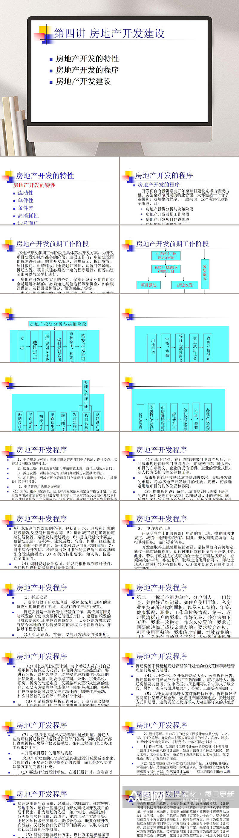 房地产开发建设PPT模板素材