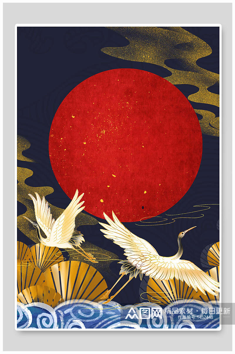 中国风古典中式海报背景素材素材