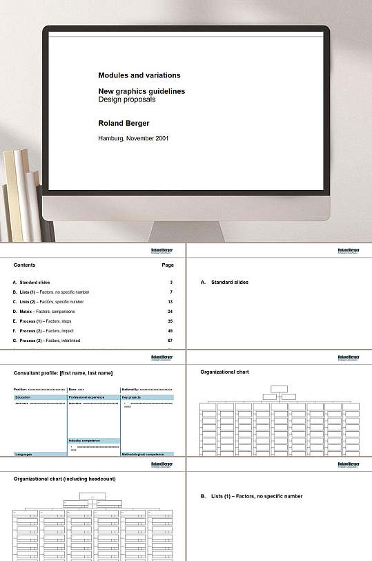 经典罗兰贝格模型工具集页内容ppt