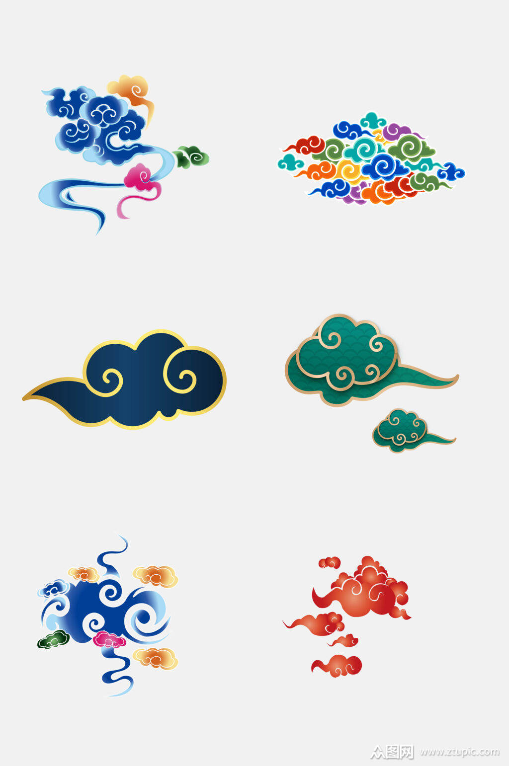 古风中式祥云图片元素素材
