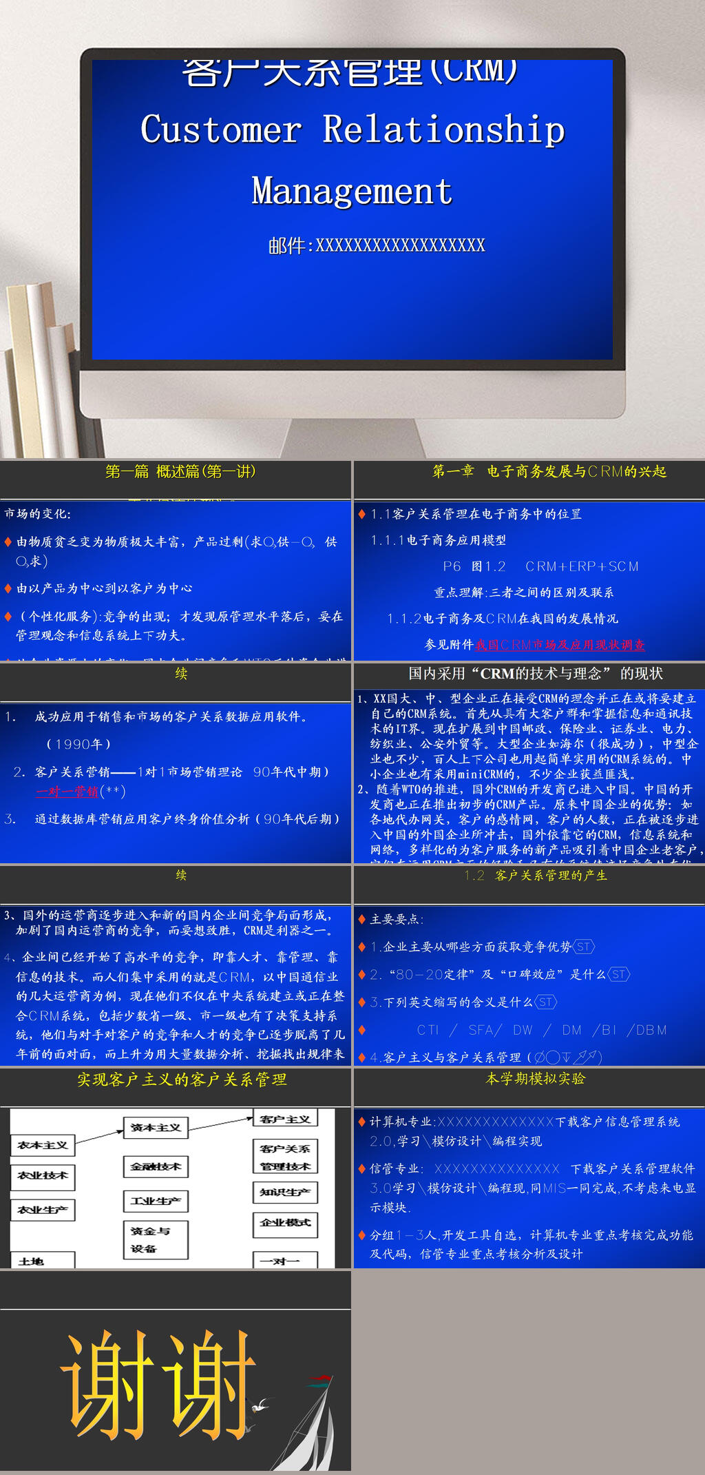 客户关系管理PPT模板素材