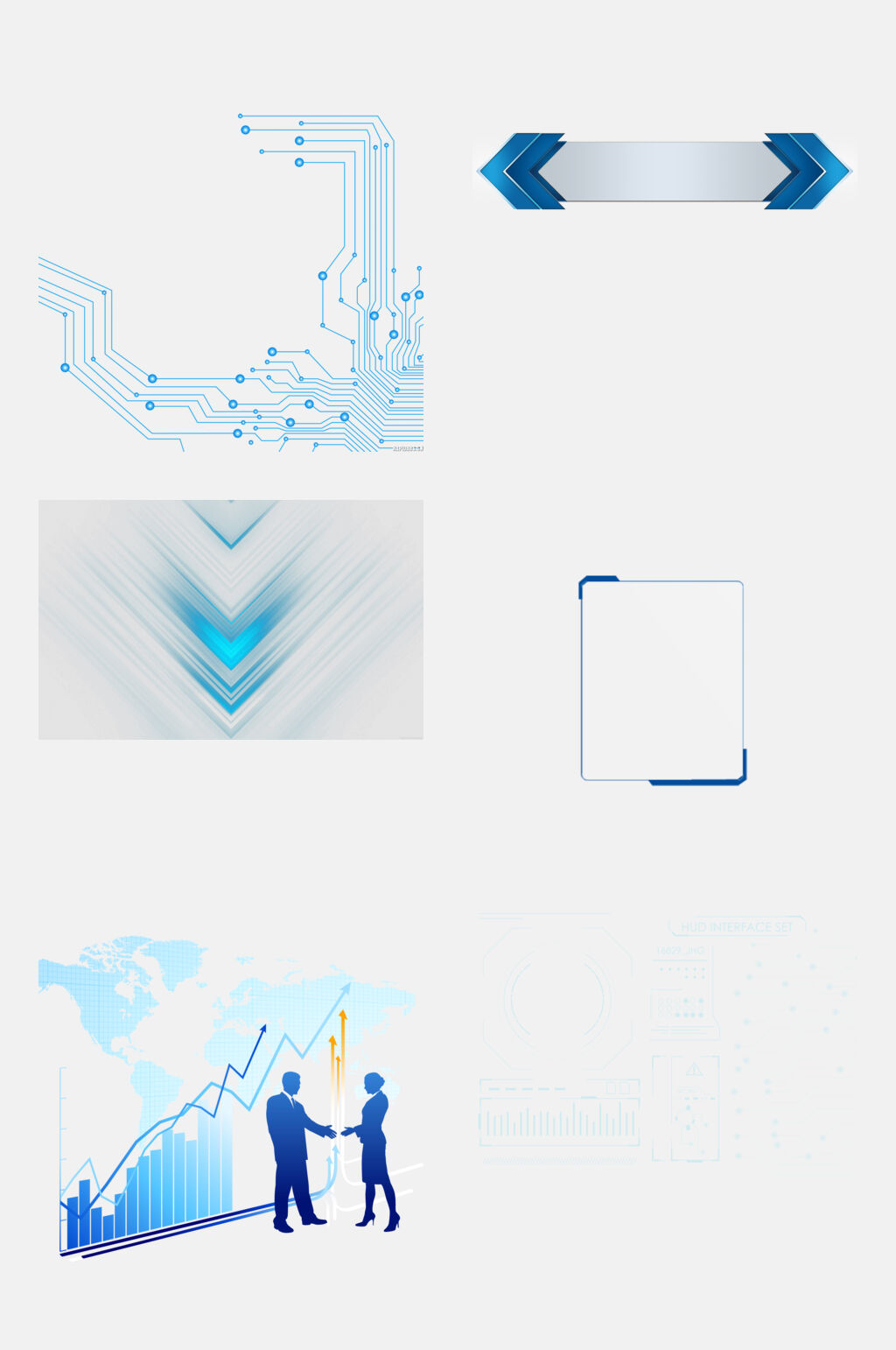 抽象科技元素素材素材