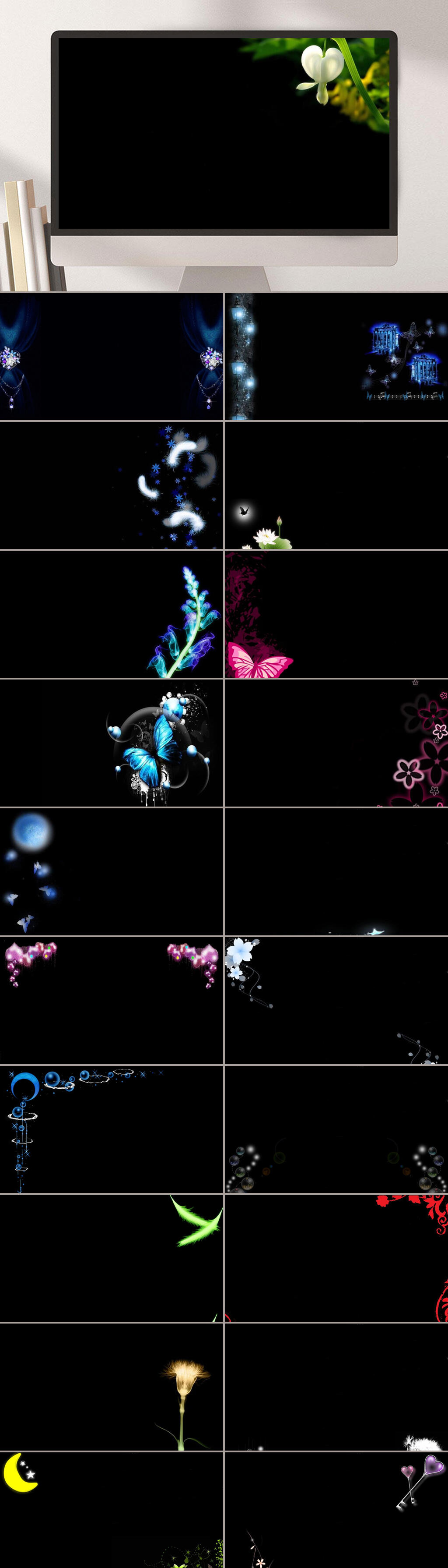 黑色经典PPT模版素材