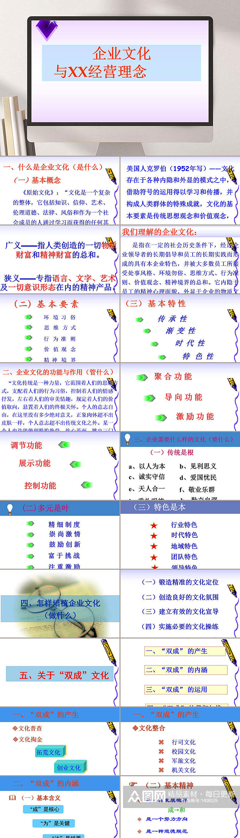 企业文化与中国人寿经营理念PPT模板素材