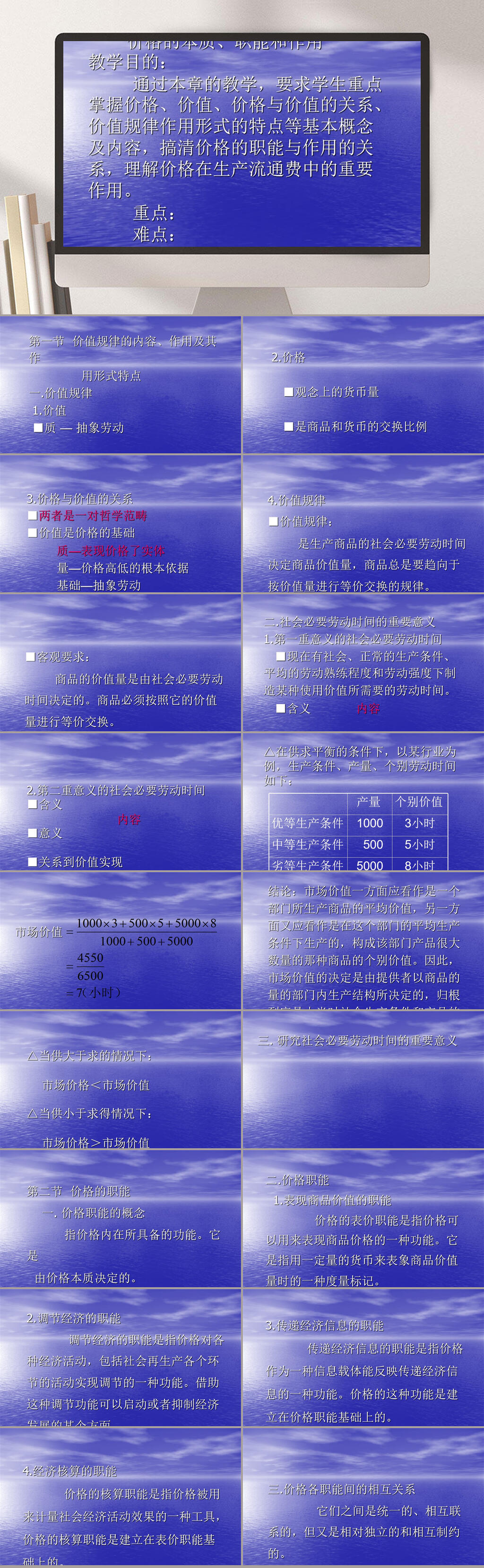 价格的本质职能和作用PPT模板素材