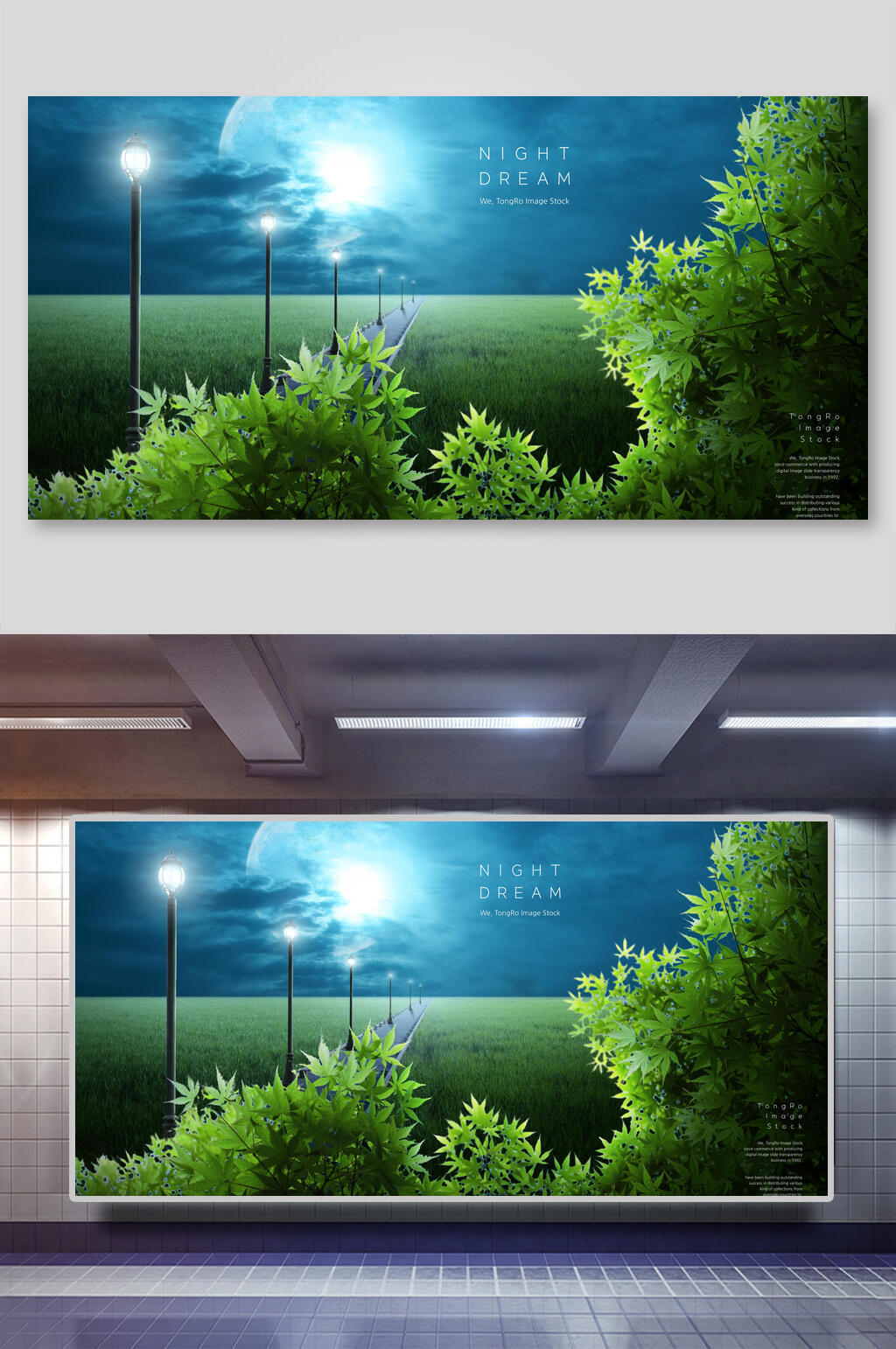 绿色草地广场背景素材素材