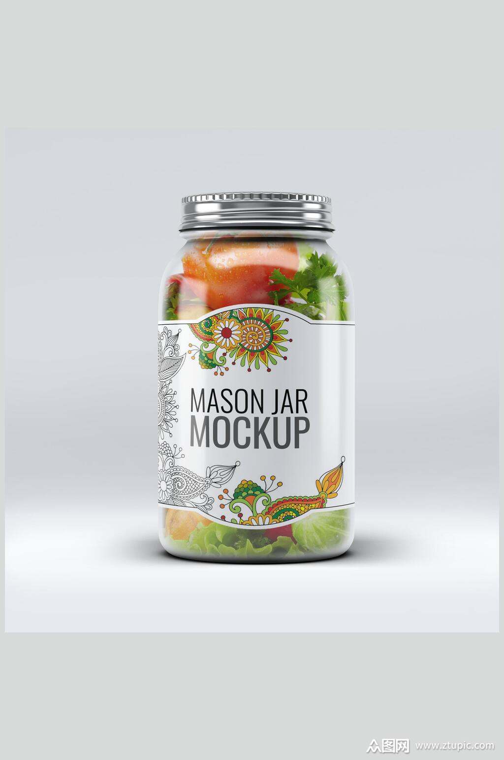 瓶子包装效果图创意欧美样机