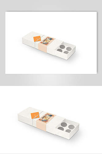 月饼盒包装效果图设计时尚样机