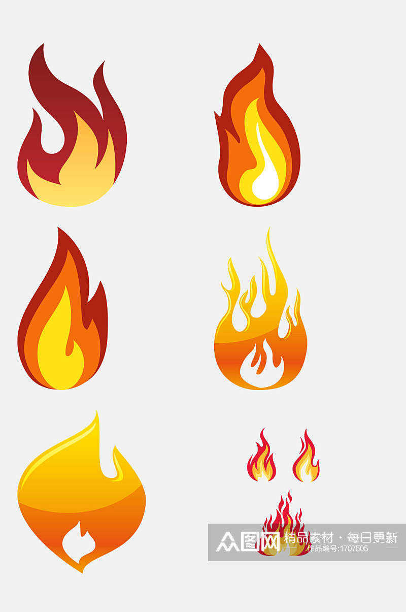 火焰火苗免抠元素设计素材素材